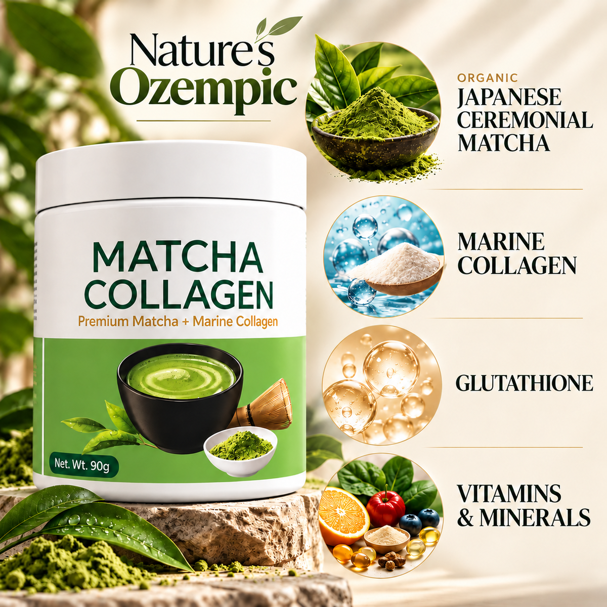 Japanese Matcha & Collagen Wellness Blend