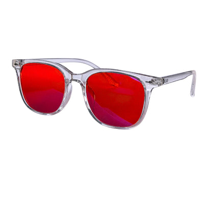 SHINU blue light blocking computer glasses red lens for better sleep orange lens for long time gaming rest glasses for men women